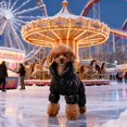 thumbnail image 5 of Gytml Dog Coat, Warm Dog Jacket, Full Body Winter Coat Snowsuit For Dogs, Waterproof Puppy Puffer Jacket Snow Coats With Legs, Cold Weather Coats For Small Dogs Gold-L, 5 of 6