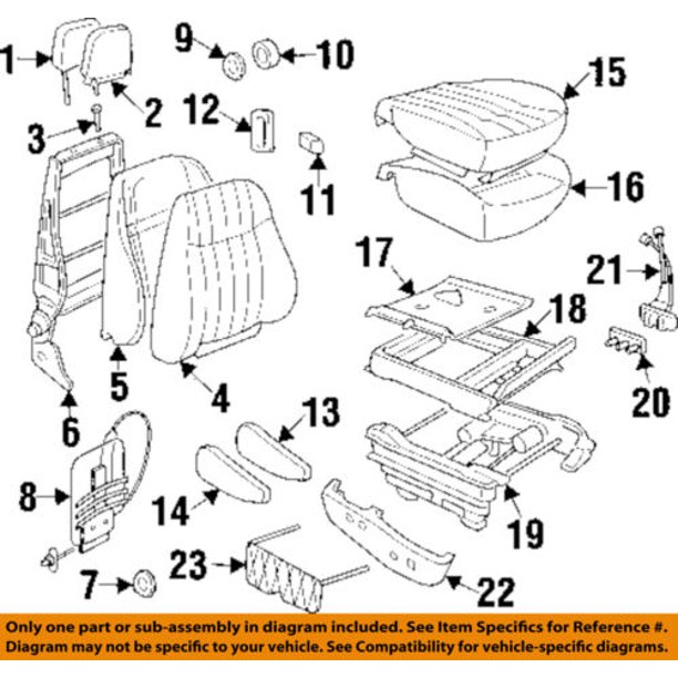 GM OEM Power SeatAdjuster Assembly 12532395