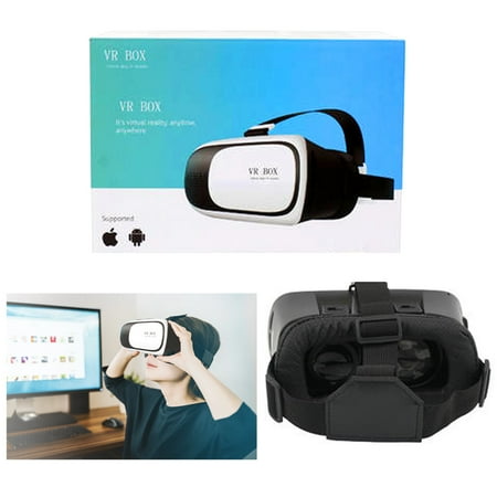VR BOX Virtual Reality 3D Glasses Goggle Cardboard Headset Smart iPhone Android