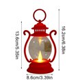 thumbnail image 7 of Christmas Vintage Lantern Decorations 6" Mini Vintage Kerosene Lamp Lights Ornament Christmas Tabletop Decor Light Handheld Small Oil Lamps Hanging Decorations Props Christmas Gifts, Red, 7 of 7