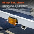 thumbnail image 5 of TRUE MODS 2x3 3x2 Inch Amber LED Surface Mount Side Marker Light [DOT FMVSS-108] [SAE AP2] [IP67 Waterproof] [Integrated Reflector] for Utility Boat Trailers Over 80" Camper RV Clearance Light, 5 of 8