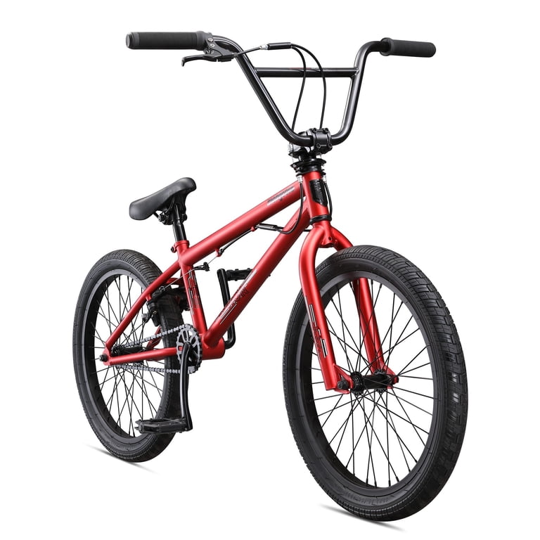 Mongoose Legion L10 BMX Bike for Beginner to Advanced, Red, 20