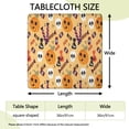 thumbnail image 2 of Halloween Pumpkins Skulls and Candies Square Fitted Tablecloth with Elastic Edge,Square Table Cover,Washable Elastic Table Cover for Home Kitchen Party Decor 36"x36", 2 of 6