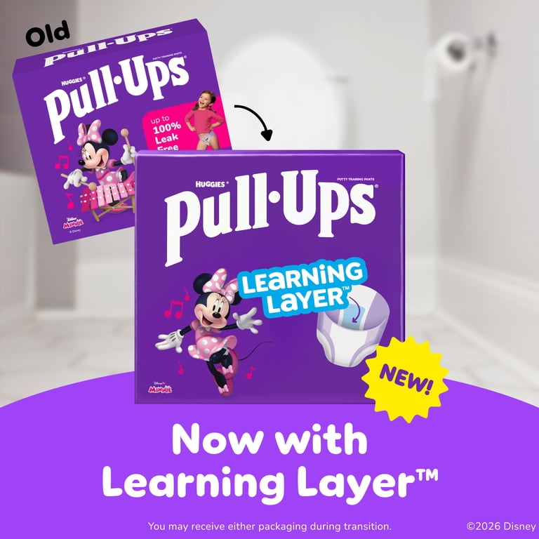 Pull-Ups Girls' Potty Training Pants, 6T-7T (55-75 lbs), 72 Count