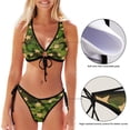 thumbnail image 3 of Dreamtimes Cool Camouflage Women Two Piece Swimsuit Sexy Swimwear Triangle Bikini Sets, Medium, 3 of 7