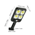 thumbnail image 3 of Solar Street Lights Outdoor, Remote Control Solar Parking Lights Wireless Motion Sensor Solar Security Wall Light With 3 Modes For Garden, Street, Yard, 3 of 8
