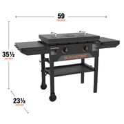 Blackstone Original 28” Omnivore Griddle with Hard Cover and Dual Side Shelves with Blackstone BAR System