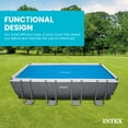 thumbnail image 5 of Intex: Solar Pool Cover - 18' x 9' - Blue, Polyethylene, Insulates Water, Reduce Evaporation, Keep Debris Out, Rectangle Above Ground Pool Accessory, 5 of 6