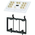 thumbnail image 4 of Monoprice 3-Gang Surround Sound Distribution Wall Plate w/ HDMI (2 Pack) Plugs (7"x5.5"x1.6"), 4 of 5