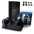 thumbnail image 1 of Vertical Stand with Cooling Fan Dual Controllers for PS4 PS4 Slim PS4 Pro Console, 1 of 7
