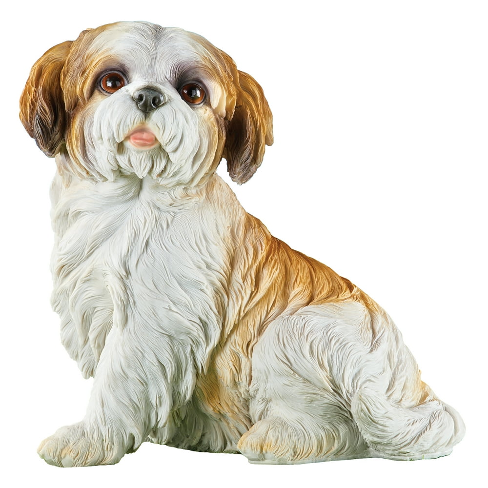 shih tzu resin statue