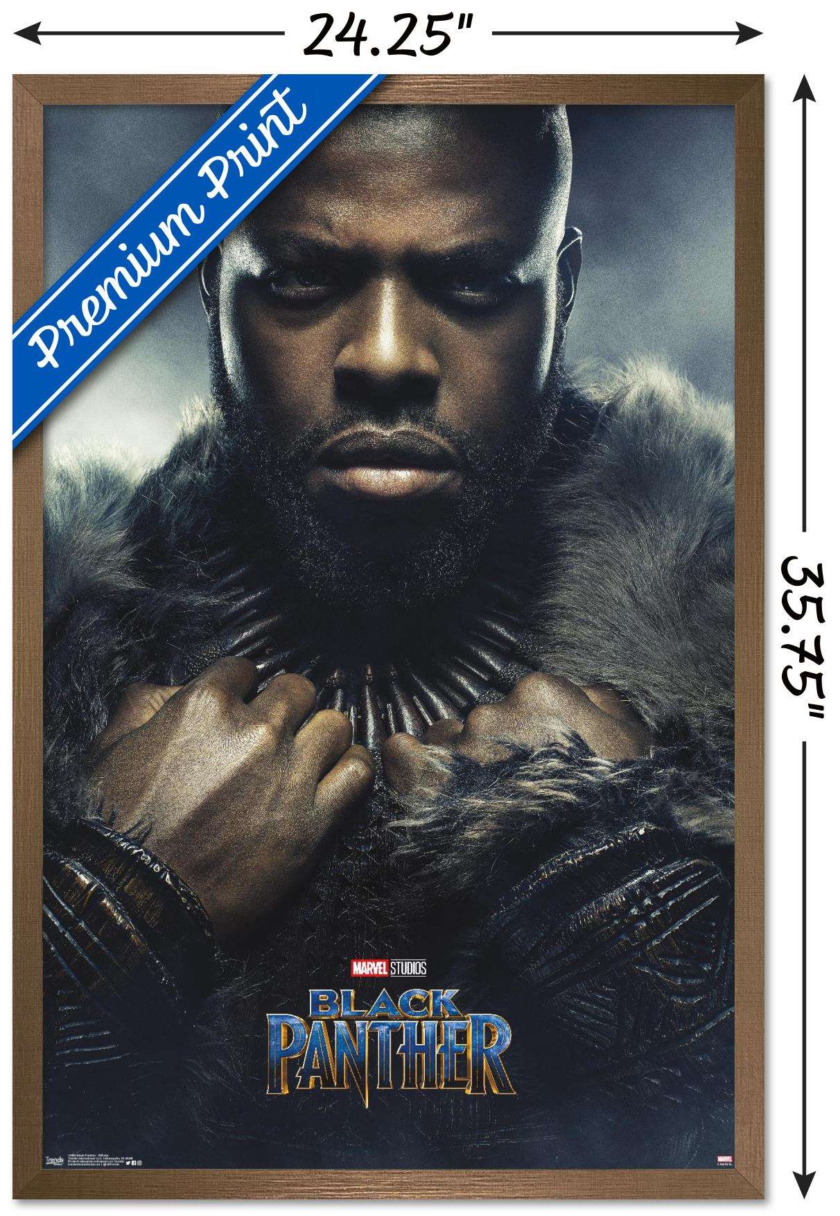 Marvel Cinematic Universe - Black Panther - M'Baku One Sheet Wall Poster, 22.375" x 34", Framed