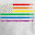 thumbnail image 3 of CafePress - Rainbow American Flag Long Sleeve T Shirt - Women's Long Sleeve Graphic Casual T-Shirt, 3 of 4
