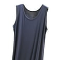 thumbnail image 4 of Elvqul Sleeveless Night Shirts for Women Plus Size Nightgown for Women Gray Womens Long Solid Nightgown, 4 of 5