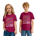 thumbnail image 2 of CAIXIA 100 Days of School Shirt for Toddler Boys Girls Kindergarten School Celebration Student T-Shirt,Wine, 2 of 7