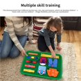 thumbnail image 3 of Tablero De Vestir Educativo Temprano Para Niños, Tablero De Fieltro Suave Y Seguro, Juguete Montessori De Enseñanza Portátil Ligero Para Niños, Niños Pequeños, Hogar Kearding FN002790-00, 3 of 6