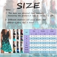 thumbnail image 3 of Outfmvch Robes pour Femmes Robe Ample Sans Manches Imprimé Floral Col en V Robe de Plage Décontractée Mini Robe d'Automne, 3 of 7