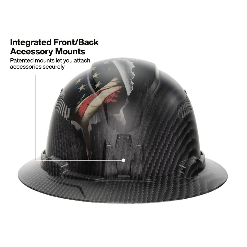 Klein Tools Freedom Series Karbn Pattern Hard Hat Vented Full Brim Class C