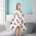thumbnail image 6 of Ballet Dancer Princess Pattern Hooded Bath Towel，50"x30" for Ages 3 To 12 Kids, Quick Dry Lightweight Soft Microfiber Hood Beach Towel Cover Up for Kids, 6 of 7