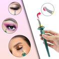 thumbnail image 2 of 1 delineador de ojos de silicona, crema antivaho impermeable, kit de delineador de ojos fácil de usar, herramienta de delineador de ojos de silicona reutilizable para forma de delineador de ojos natural (verde) JM, 2 of 5