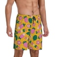thumbnail image 2 of Wukai Strawberry Men’s Short Pajama Pants With Pockets Soft Sleep Pj Shorts for Men-Medium, 2 of 6
