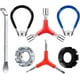 thumbnail image 1 of Llave para radios de bicicleta, kit de herramientas portátil para radios de bicicleta que incluye herramienta para rectificar llantas de bicicleta de 8 vías, llave para radios con mango de g, 1 of 5