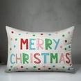 thumbnail image 3 of Creative Products Merry Christmas Colorful 14x20 Spun Poly Pillow, 3 of 3