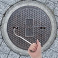 thumbnail image 4 of DEEPCRAFF Heavy Duty Manhole Cover Hook with Long Rod Iron Handle for Home Use Plated Silver, 4 of 8