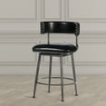 thumbnail image 2 of Hillsdale Kinsella 26 Metal Mid-Century Counter Stool in Gray/Charcoal, 2 of 3