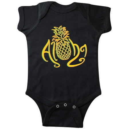 

Inktastic Aloha- with multicolor yellow pineapple Gift Baby Boy or Baby Girl Bodysuit
