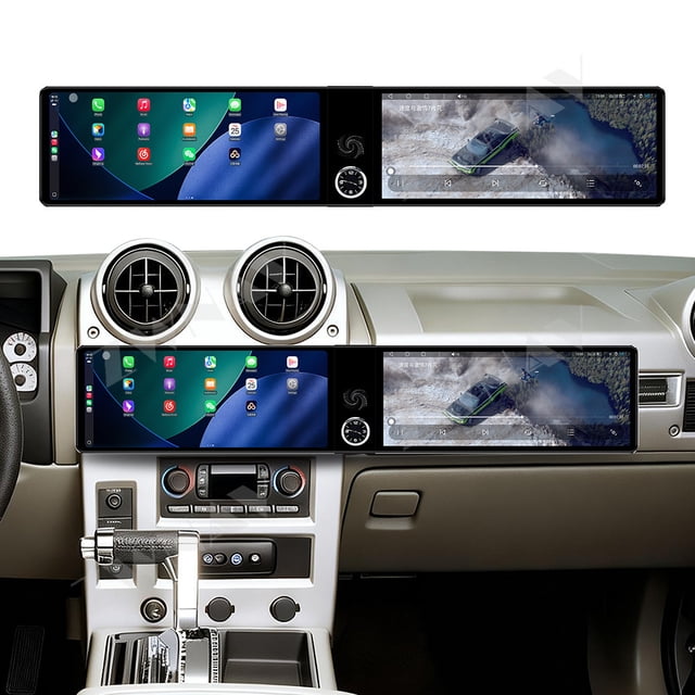 ZWNAV Dual 12.3 inch Screen Car Radio For Hummer H2 2002-2007 Android GPS Navigation Multimedia Video Player Stereo Receiver Head Unit