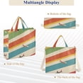 thumbnail image 6 of FORMRS Womens Corduroy Tote Bag Crossbody Shoulder Handbag with Pocket, Colorful Plane, 6 of 7