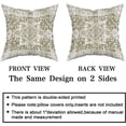 thumbnail image 4 of Olive Green Gray Ethnic Boho Throw Pillow Covers 20X20 Inch Set of 2 Bohemian Carpet Pattern Vintage Pillow Cases Grey Floral Pillow Cover Farmhouse Home Decor for Sofa Couch Porch Outdoor, 4 of 6