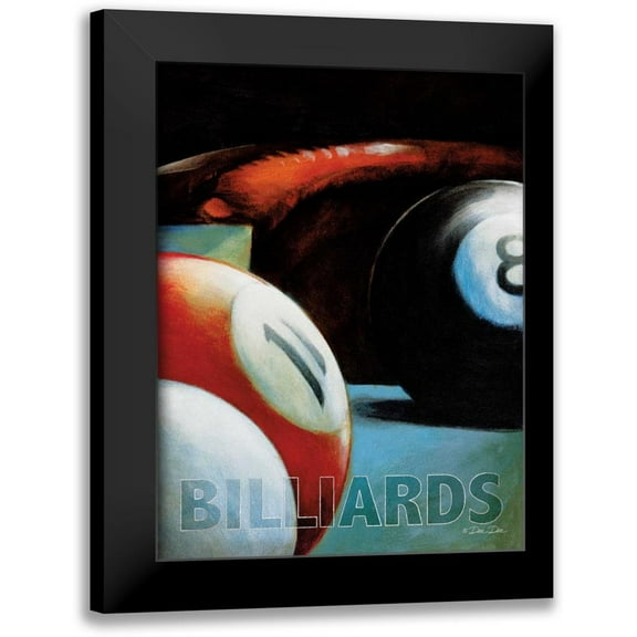 Dee Dee 12x14 Black Modern Framed Museum Art Print Titled - Billiards