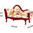 thumbnail image 2 of 1:12 Scale Miniature Furniture Sofa Vintage Mini Wooden Carved Couch for Mini House Living Room Bedroom Decoration, 2 of 6
