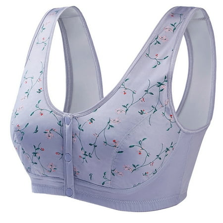 

Front Closed Bra For Women Bralette Convenient Front Button Suitable For Women To Wear Normally Green 90