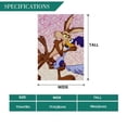 thumbnail image 3 of Wile E. Coyote y el Correcaminos-bandera de jardín temática. Regalo perfecto para fans, amigos y familiares, ideal para actividades al aire libre y decoración de fiestas.28CM*45CM, 3 of 5