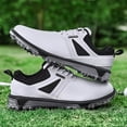thumbnail image 6 of Yunkctuk Mens Non-slip Golf Shoes, Men's Fixed Spikeless Sole Walking Shoes, Waterproof Outdoor Shoes., 6 of 7