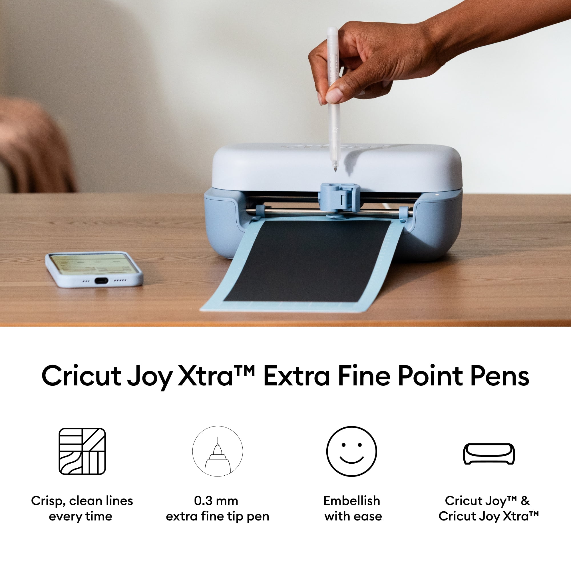 Cricut Joy™ Extra Fine Point Pens 0.3, Black (3), Extra Fine Point,Black