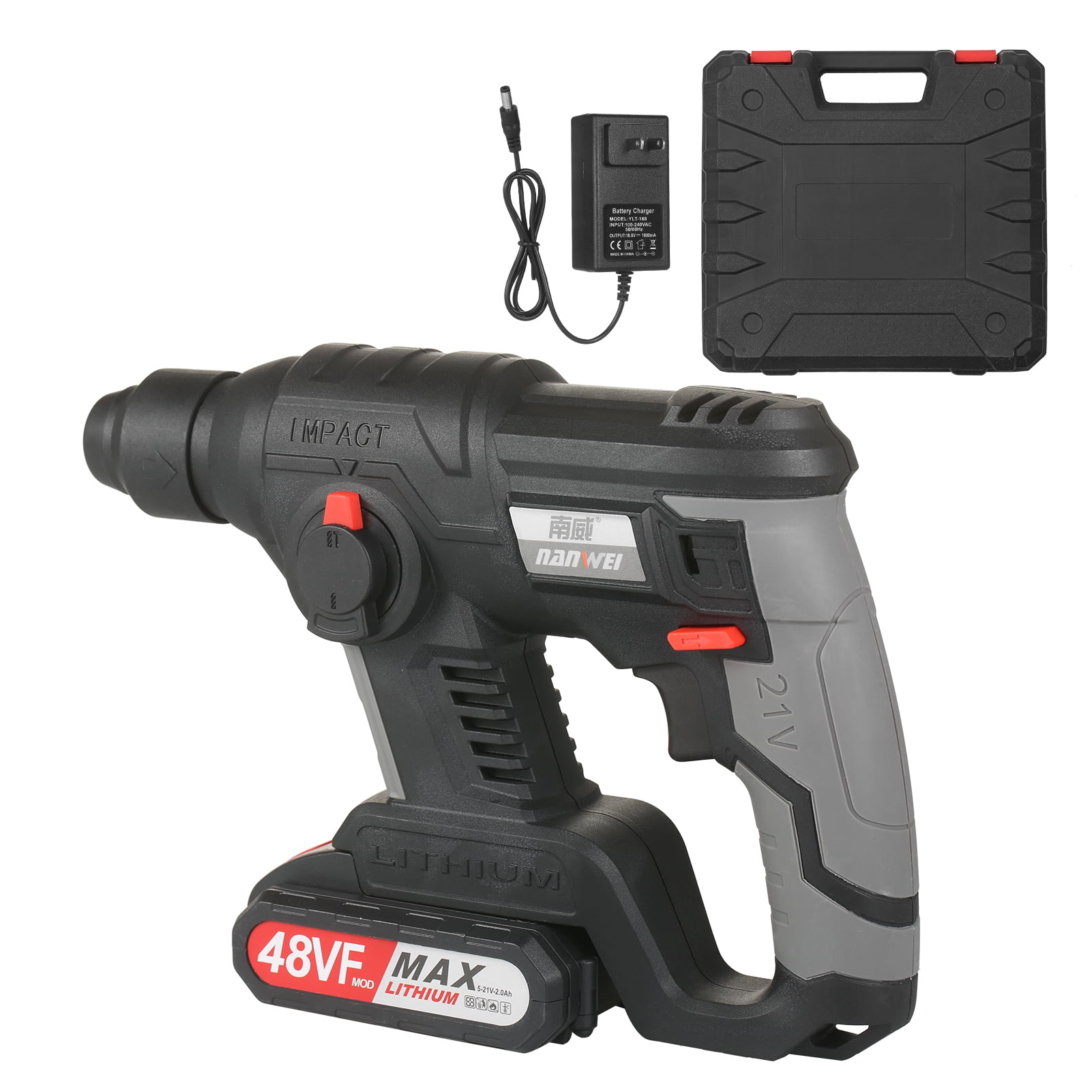 21V Rotary Hammer Drill 780 RPM 
