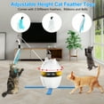 thumbnail image 3 of Cornmi Automatic 3 in 1 Interactive Cat Toy with Laser and Feather for Indoor, 3 of 7