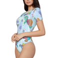 thumbnail image 2 of Naloa Colorful Sea Turtle Women's Short-Sleeved Onesie, One-Piece Swimsuit for Parties, dates, clubs - XX-Large, 2 of 9