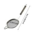 thumbnail image 3 of Stainless Steel Filter Spoon with Heatproof Handle, Fine Mesh Kitchen Strainer for Juicer Foam Skimming, Durable Food-Grade Scoop, Dishwasher-Safe Cooking Utensil, 3 of 6