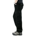 thumbnail image 2 of BKQCNKM Cargo Pants For Men Sweatpants For Men Multi Pocket Cargo Pants Men'sCasual Pants Outdoor Wear Plus Size Loose Straight Leg 8 Bag Pants Hiking Pants Men Black 28, 2 of 9