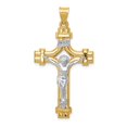 thumbnail image 1 of Quality Gold XR1641 14K Pendentif en Croix Inri Poli Bicolore, 1 of 1