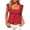 Red #1, variant on Women's Summer Cute Plaid Gingham Shirts Cap Sleeve Y2k Slim Tops Going Out Coquette Babydoll Blouse Yellow L