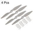 thumbnail image 3 of Uxcell RC Propellers 2 Vane Blades Props 9x6 Inch Grey with Adapter Rings for Electric Airplane Aircraft, Pack of 4, 3 of 6