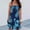 Dark Blue, variant on Summer Dresses for Women Short A-Line Dresses Bandeau Tie Dye Boho Sleeveless Ladies Dresses Plus Size