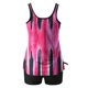 thumbnail image 4 of Modesto Trajes de Baño para las Mujeres Multicolor Gradiente Impresión de Espalda Recorte, Pantalones Cortos de Cintura Alta Y Sling Top para la Playa, la Piscina Y las Vacaciones, 4 of 6
