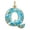 Q, variant on AZXY Christmas Ocean Themed Letter Acrylic Hanging Ornament, Seaside Snowflake Alphabet Pendant, Home Christmas Decorations, Personalized Holiday Keepsake for Xmas Tree Wreath Window, G